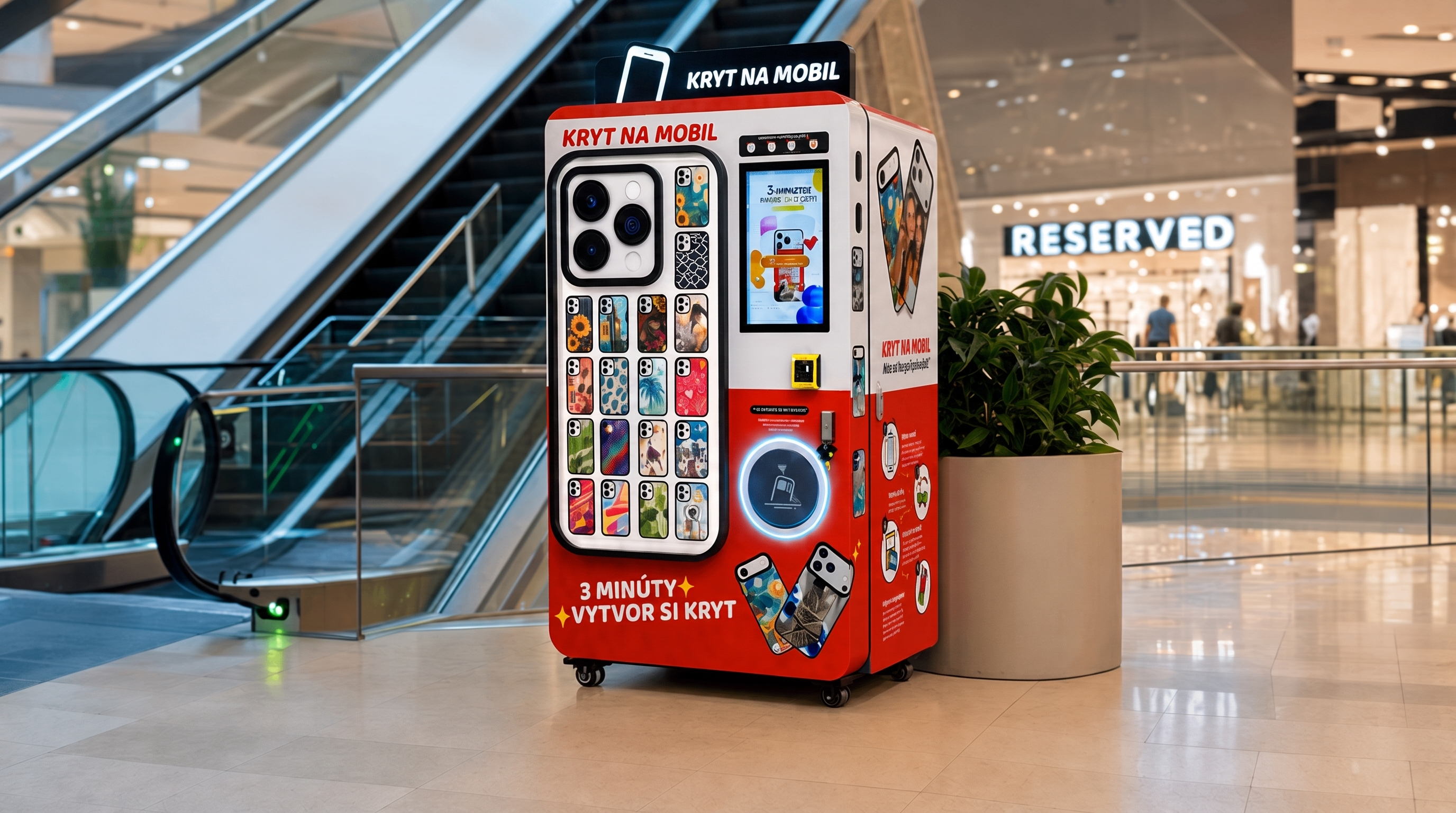 Superlab automat na tlač krytov na mobil
